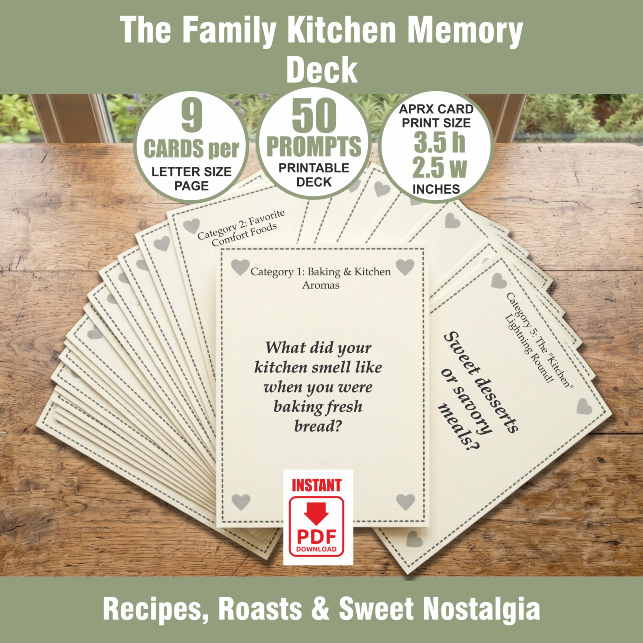 The Family Kitchen Memory Deck